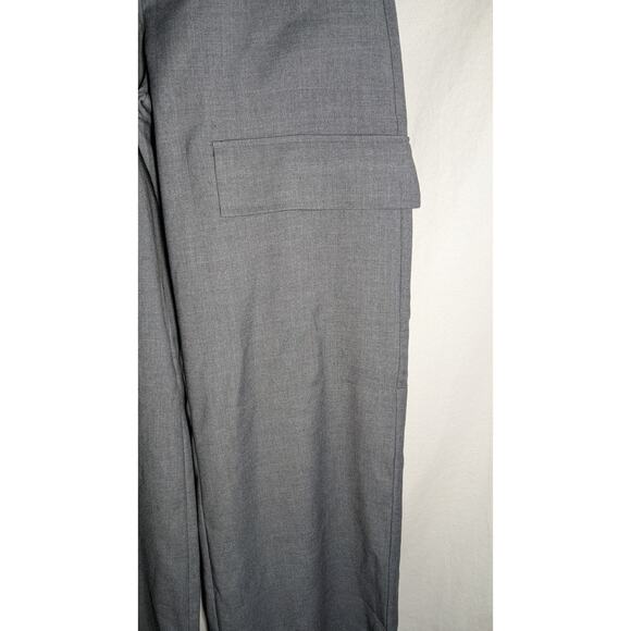 Abercrombie & Fitch High Rise Cargo Wide Leg Dress Pants XSL Nicole Benefield - Picture 2 of 9